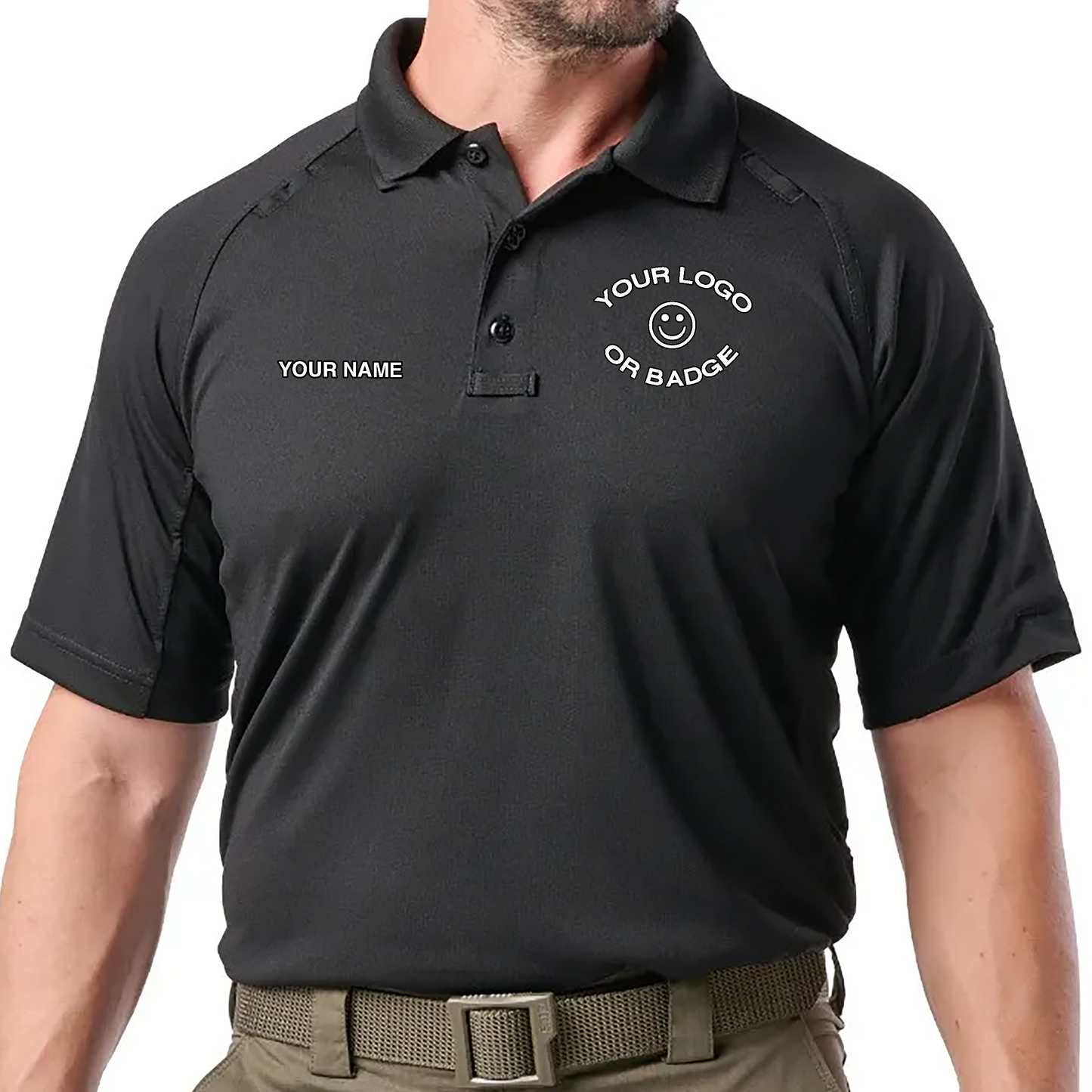 5.11 Tactical Performance Short Sleeve Polo with Optional Embroidery for LEO, FIRE, EMS, First Responders, Military, Corporate, or Personal Use.