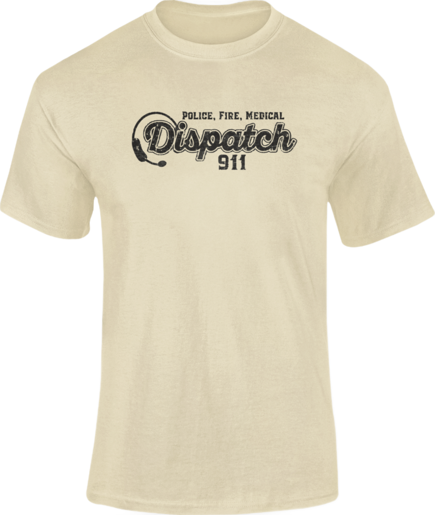 911 Dispatch Varsity Style Distressed Graphics Unisex T Shirt