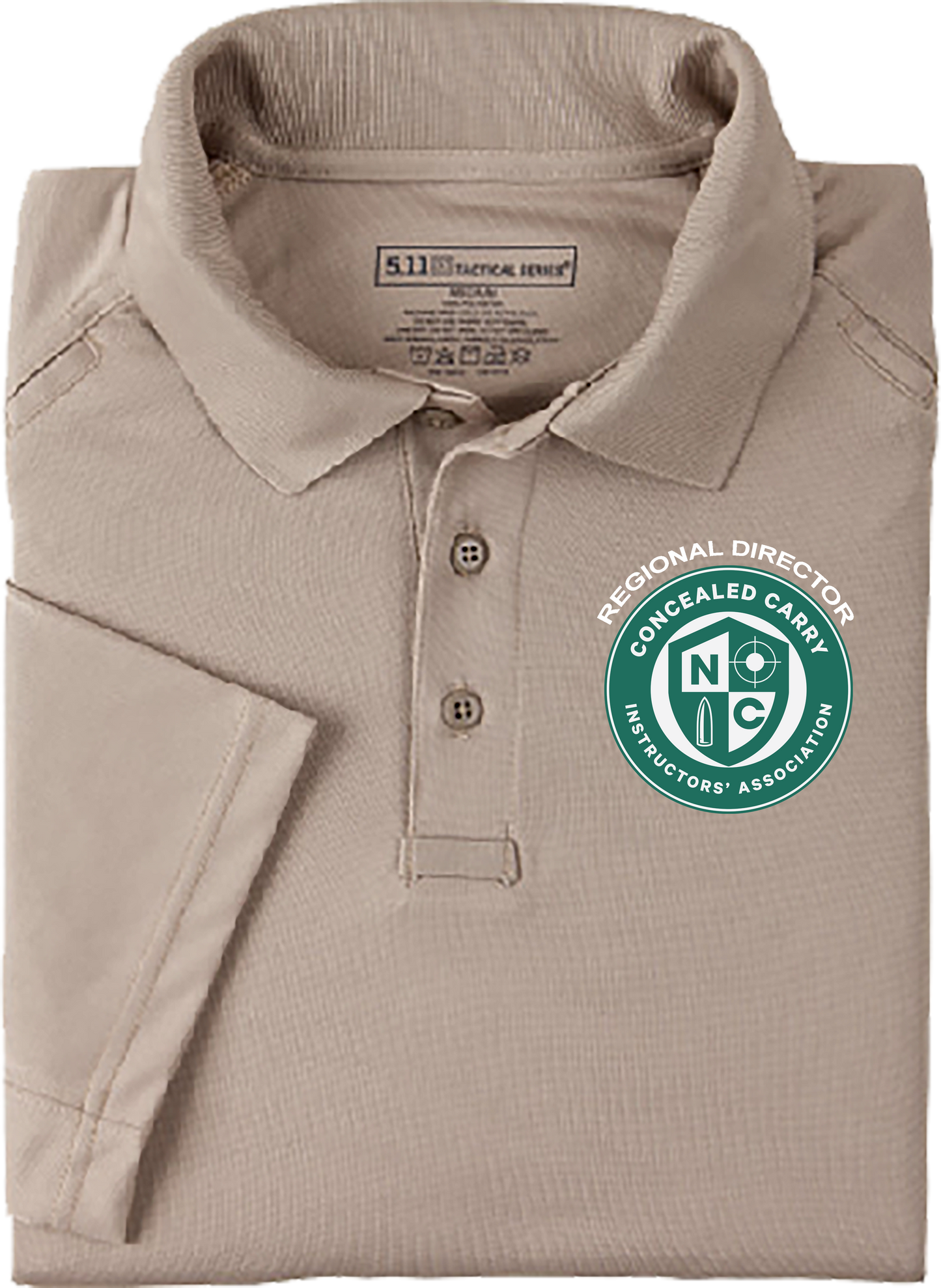 NCCCIA Embroidered Regional Director Polo Shirt with NC Concealed Carry Instructors' Association Logo