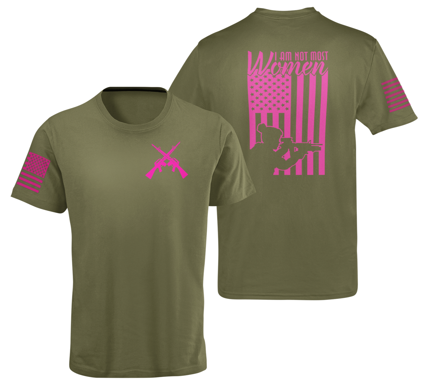 I Am Not Most Women T Shirt For Female Military Veterans and Police Officers - Cold Dinner Club