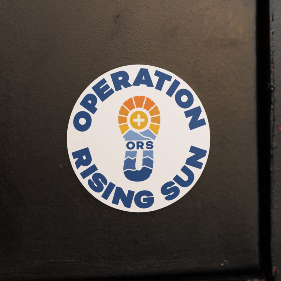 Operation Rising Sun 3" Round ORS Sticker
