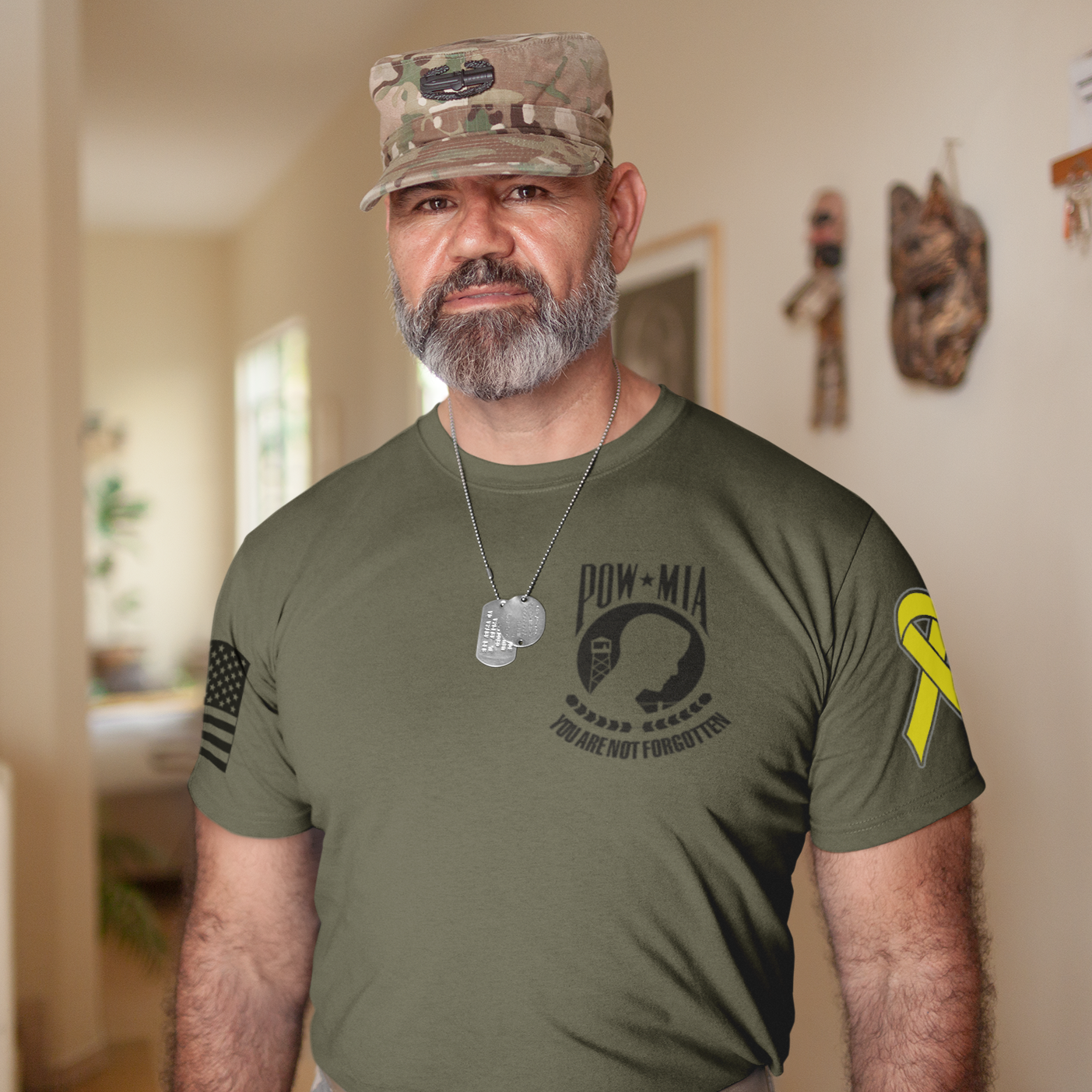 POW MIA Yellow Ribbon Unisex Military Veterans & Families T Shirt - Cold Dinner Club