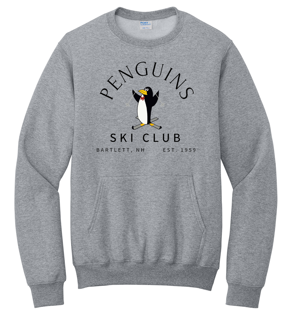Penguins Ski Club Fleece Pocket Sweatshirt