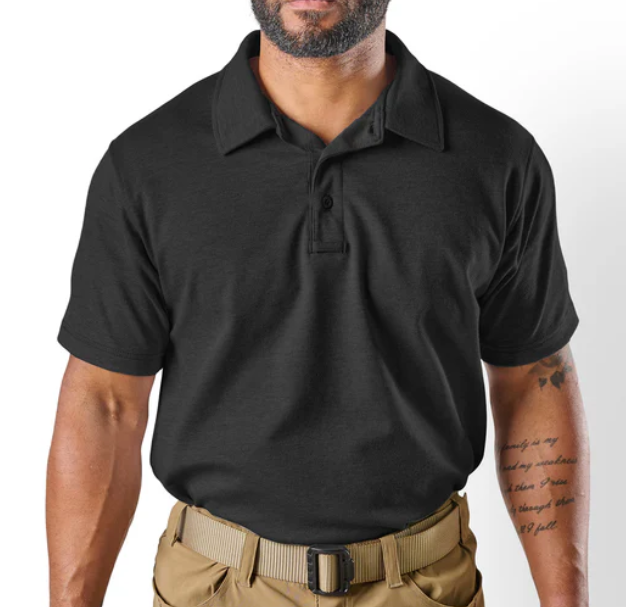Tru Spec Original Polo Shirt Black Size Small