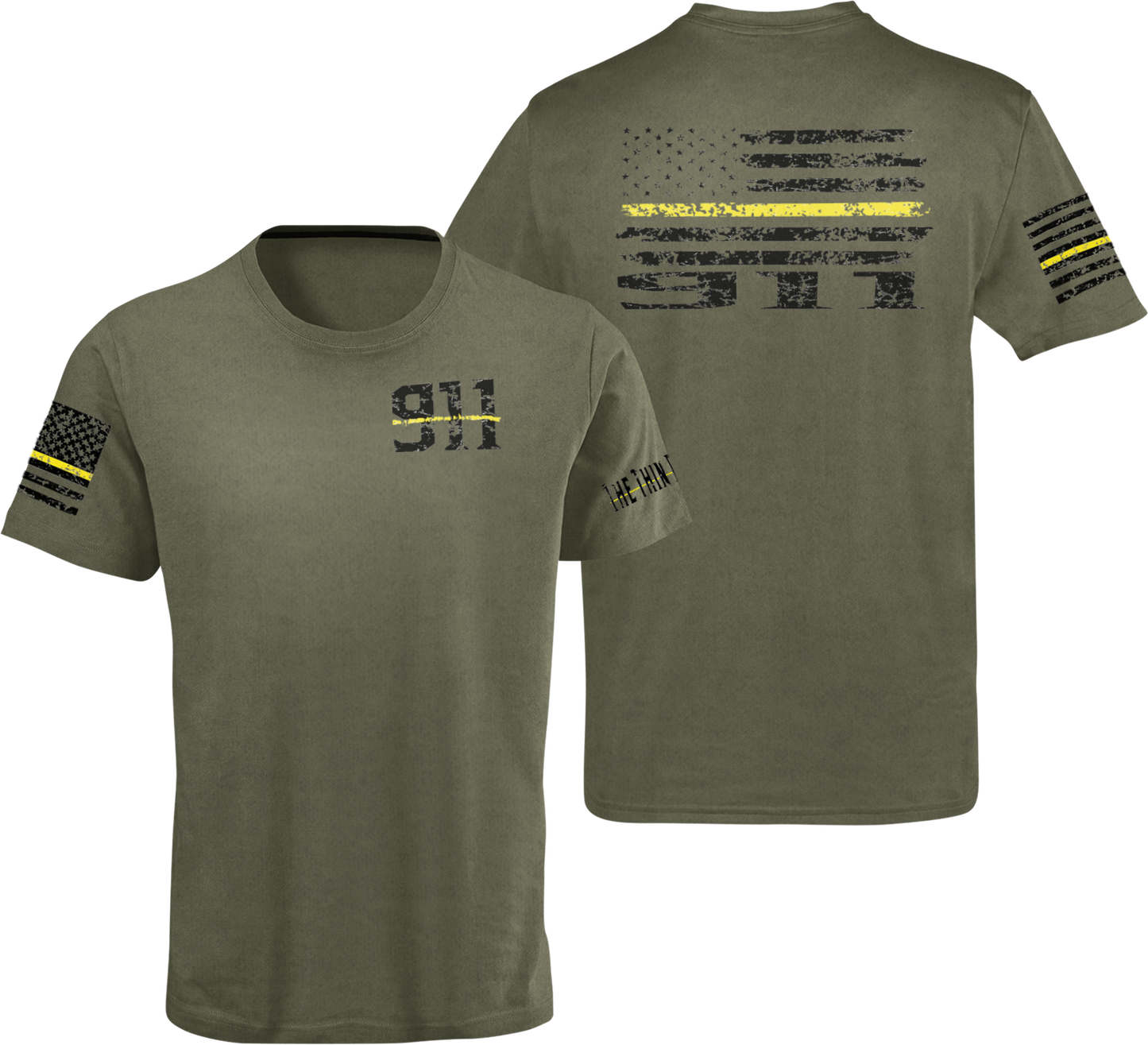 911 Dispatch The Thin Gold Line Unisex T Shirt - Cold Dinner Club