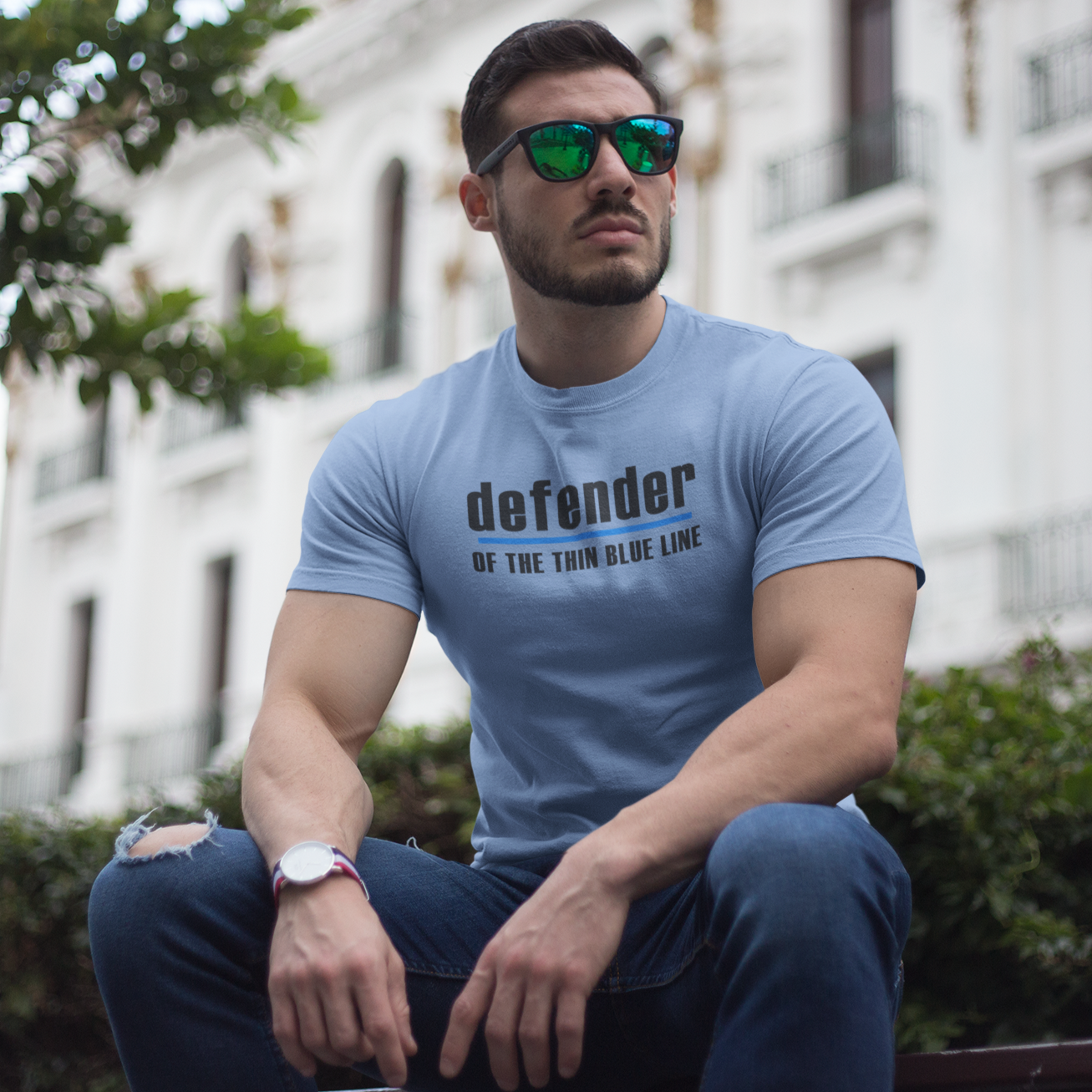 Defender of the Thin Blue Line T Shirt - Pooky Noodles