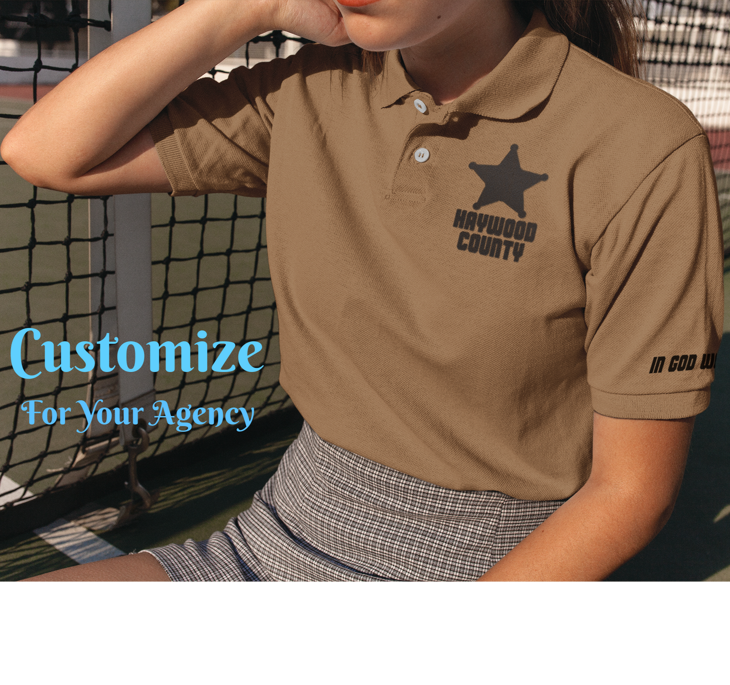 Customized Law Enforcement Unisex Uniform Polo Shirts - Pooky Noodles