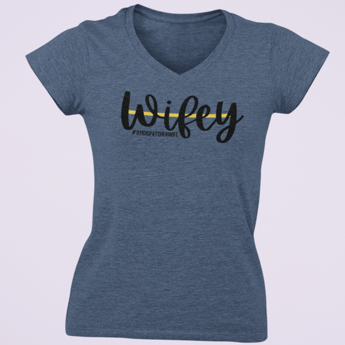 911 Dispatcher Wife V Neck T Shirt - Pooky Noodles