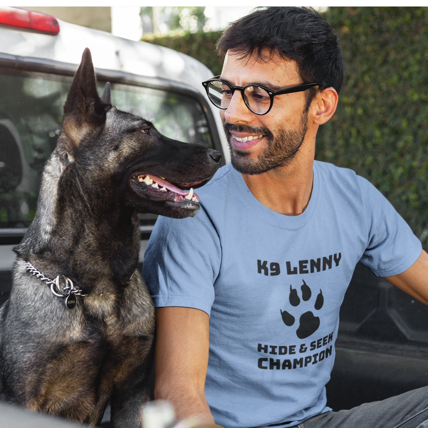 Custom K9 Officers Unisex T Shirt Personalized with Dog's Name - Pooky Noodles