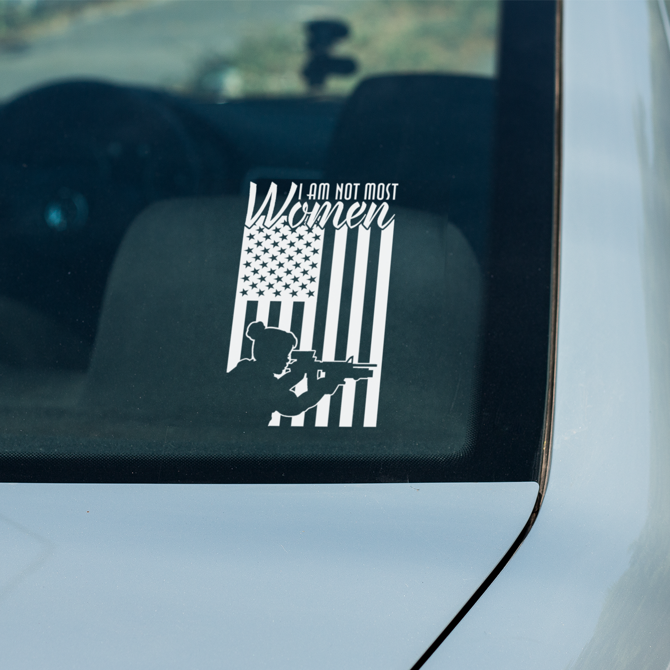 I Am Not Most Women Decal For Female Military Veterans and Police Officers - Cold Dinner Club