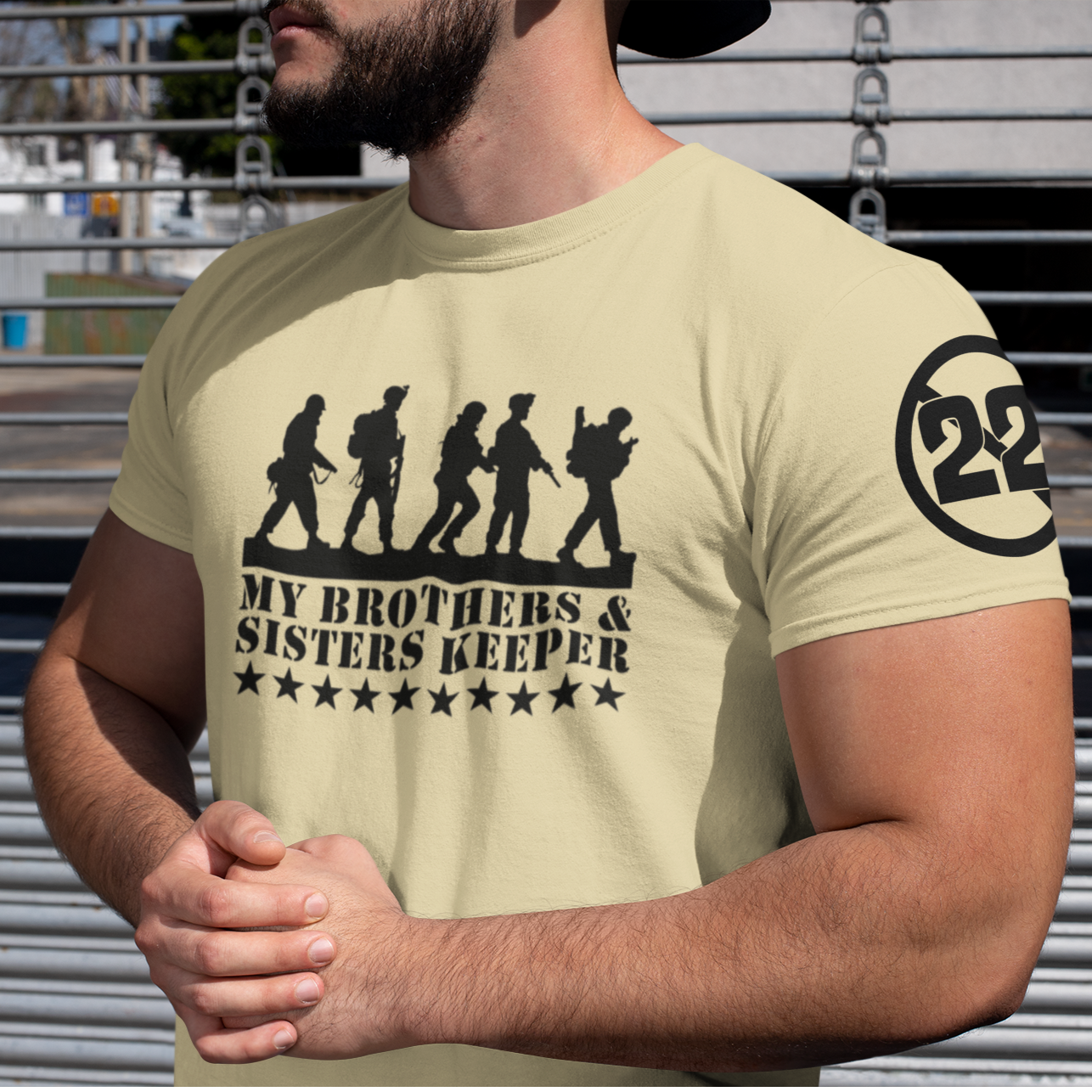 Stop 22 My Brothers & Sisters Keeper Military Veterans Unisex T Shirt - Cold Dinner Club