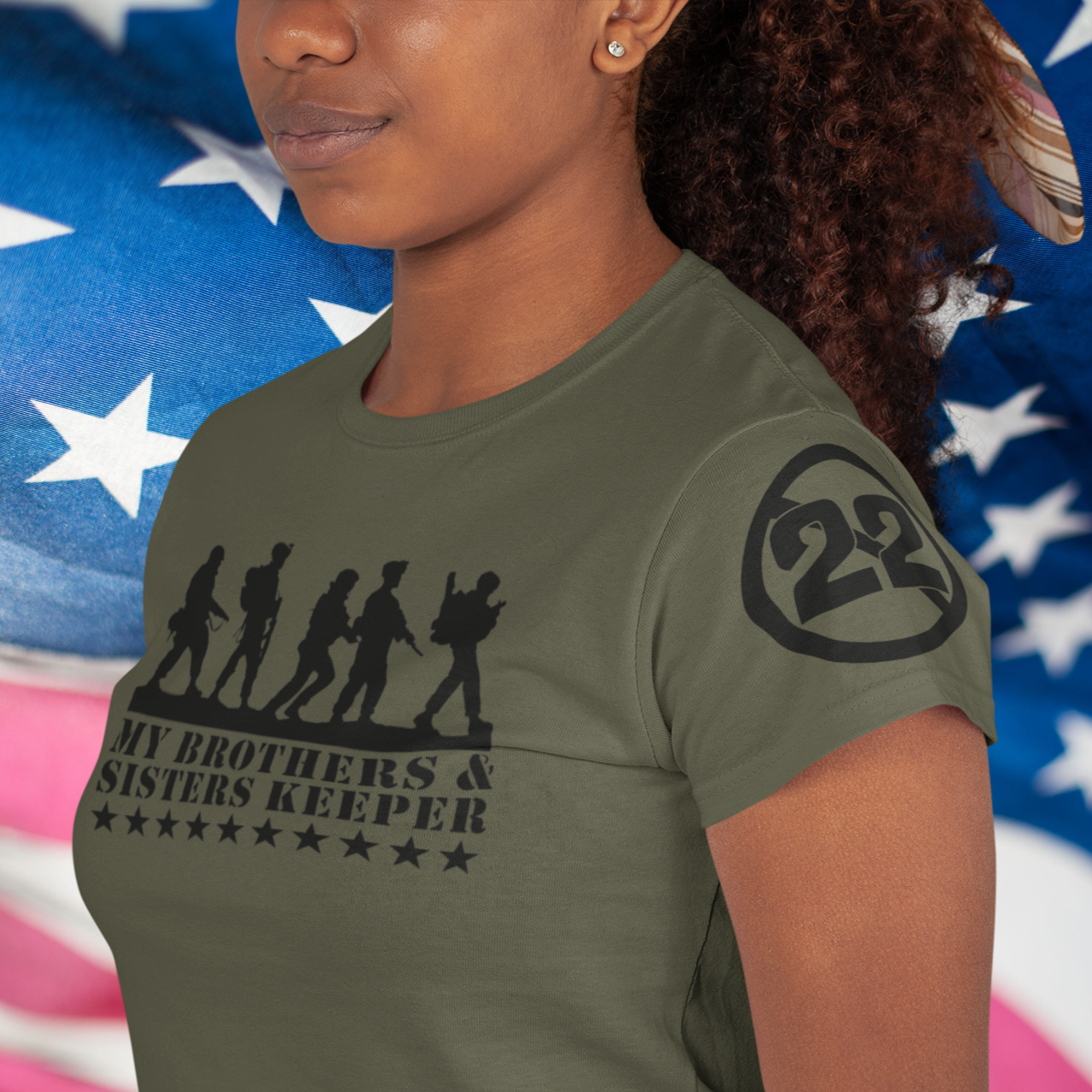 Stop 22 My Brothers & Sisters Keeper Military Veterans Unisex T Shirt - Cold Dinner Club