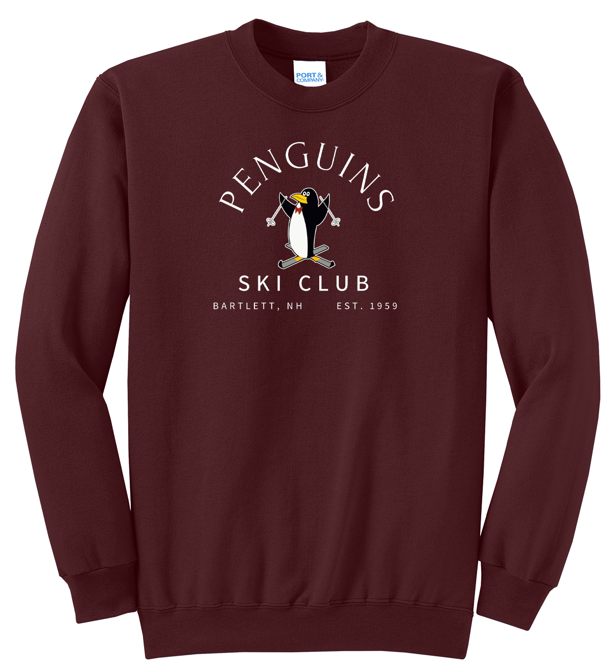Penguins Ski Club Fleece Sweatshirt
