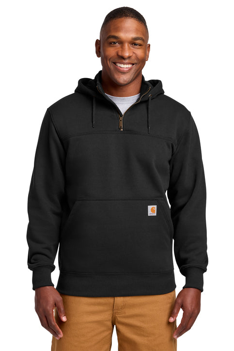 Carhartt Rain Defender Paxton Heavyweight Hooded Zip Mock Sweatshirt XL Black