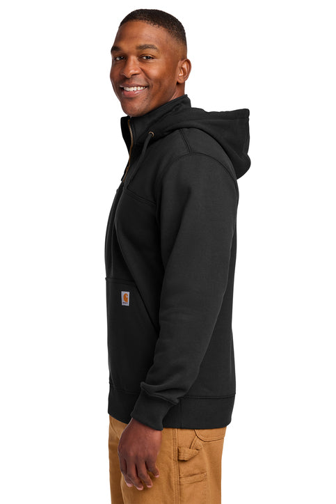 Carhartt Rain Defender Paxton Heavyweight Hooded Zip Mock Sweatshirt XL Black
