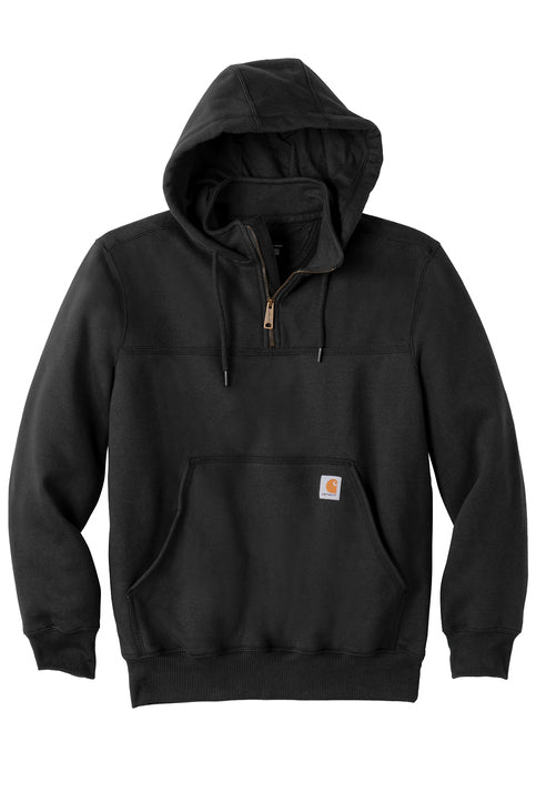 Carhartt Rain Defender Paxton Heavyweight Hooded Zip Mock Sweatshirt XL Black