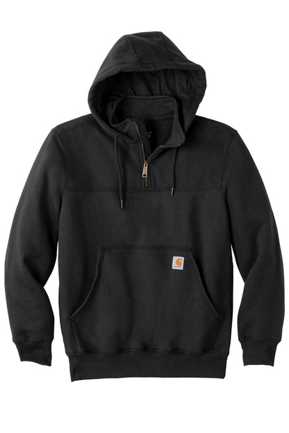 Carhartt Rain Defender Paxton Heavyweight Hooded Zip Mock Sweatshirt XL Black