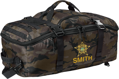 Tactical Barrel Duffel Range Duty Bag Back Pack with Custom Embroidery