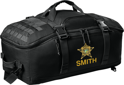 Tactical Barrel Duffel Range Duty Bag Back Pack with Custom Embroidery