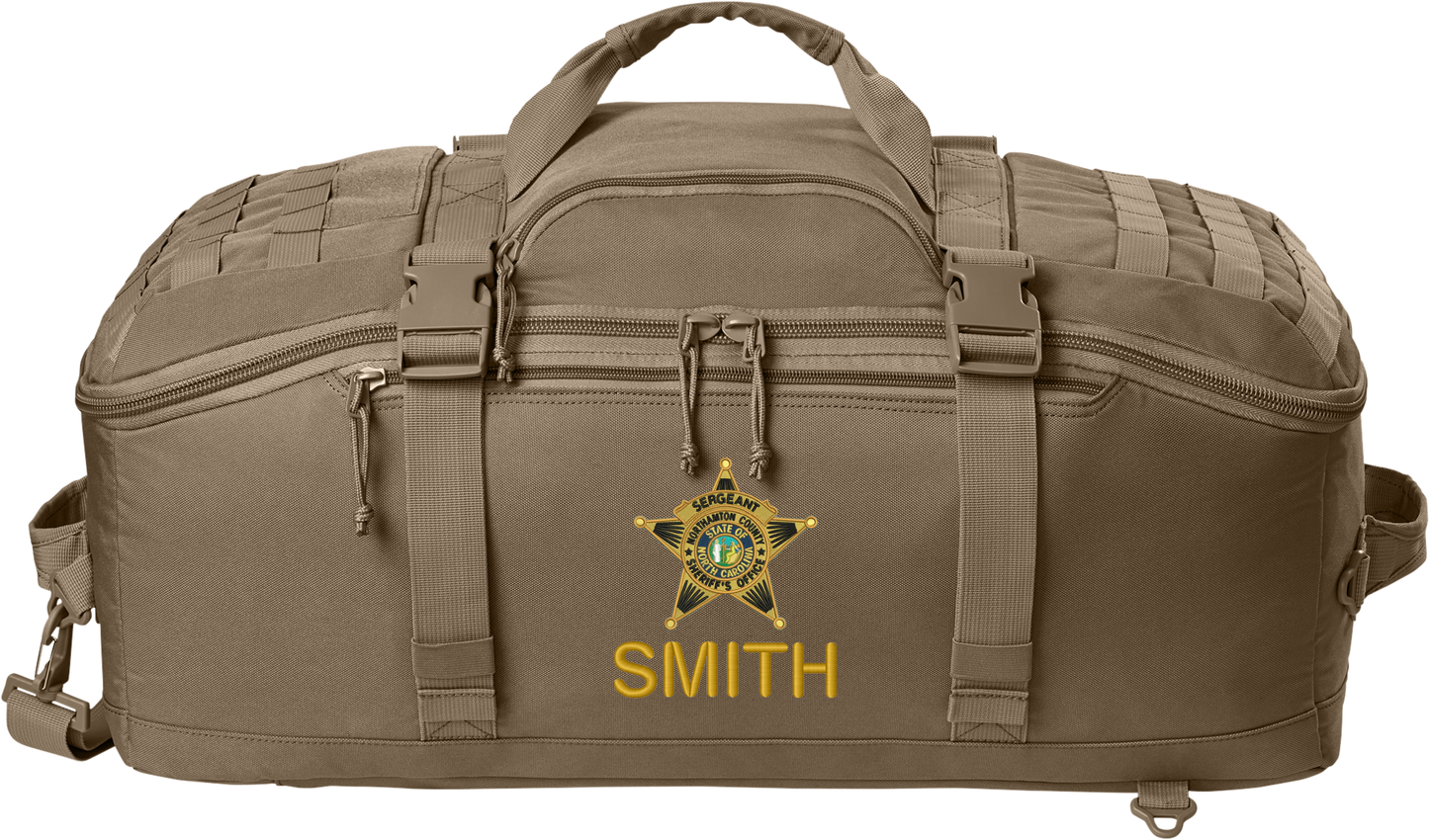 Tactical Barrel Duffel Range Duty Bag Back Pack with Custom Embroidery