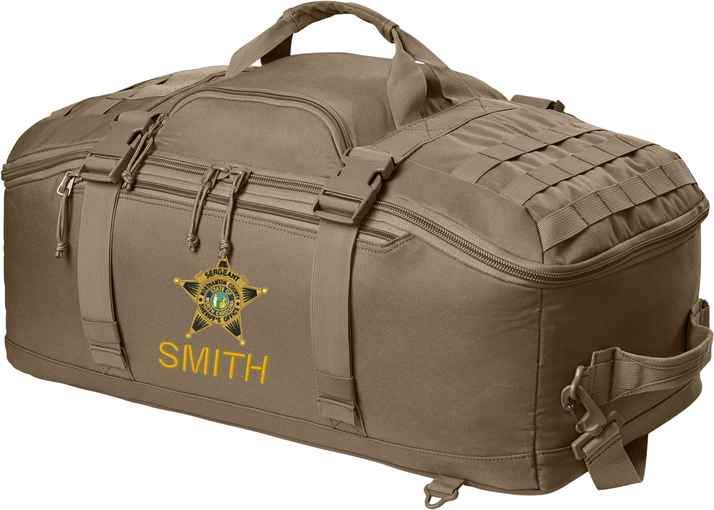 Tactical Barrel Duffel Range Duty Bag Back Pack with Custom Embroidery