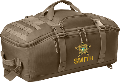 Tactical Barrel Duffel Range Duty Bag Back Pack with Custom Embroidery