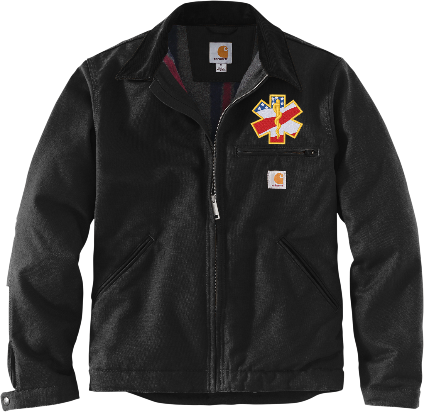 Carhartt Duck Detroit Jacket with Custom Embroidery - Blanket Lined