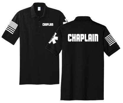 First Responder Chaplain Unisex Uniform Polo Shirts for Fire Dept, EMS, and Law Enforcement - Pooky Noodles