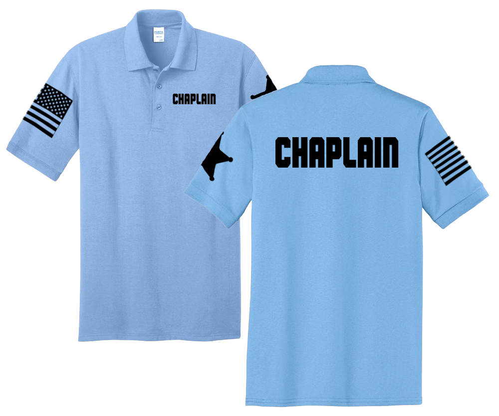 First Responder Chaplain Unisex Uniform Polo Shirts for Fire Dept, EMS, and Law Enforcement - Pooky Noodles