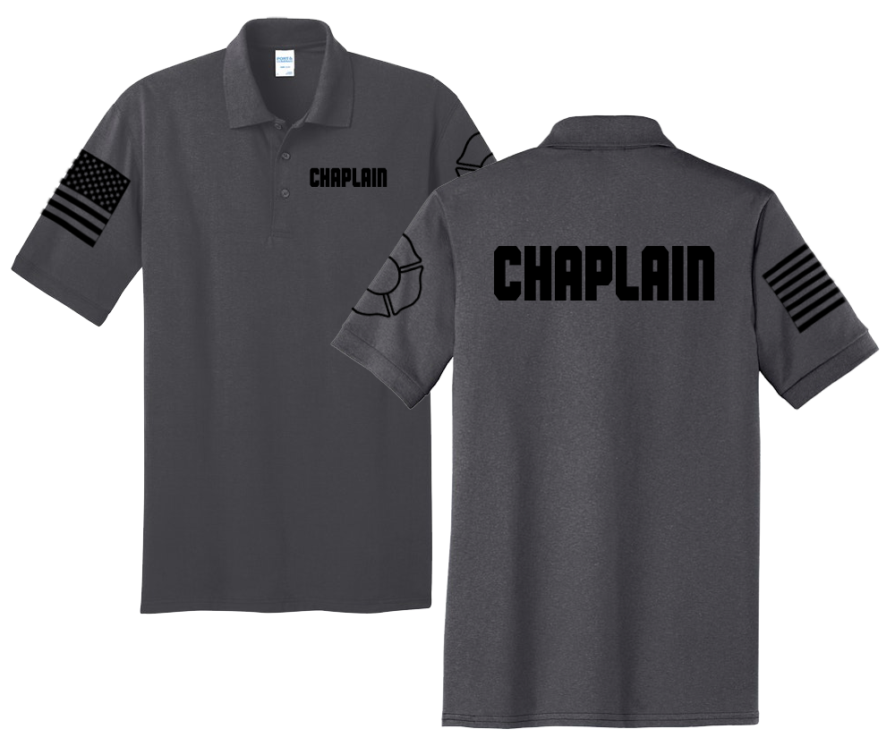 First Responder Chaplain Unisex Uniform Polo Shirts for Fire Dept, EMS, and Law Enforcement - Pooky Noodles