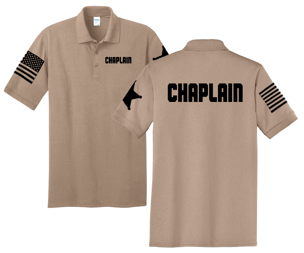 First Responder Chaplain Unisex Uniform Polo Shirts for Fire Dept, EMS, and Law Enforcement - Pooky Noodles