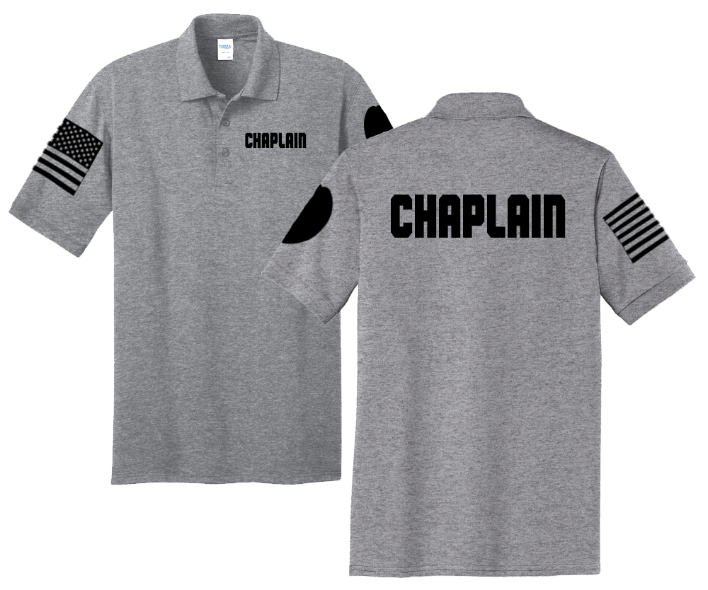 First Responder Chaplain Unisex Uniform Polo Shirts for Fire Dept, EMS, and Law Enforcement - Pooky Noodles