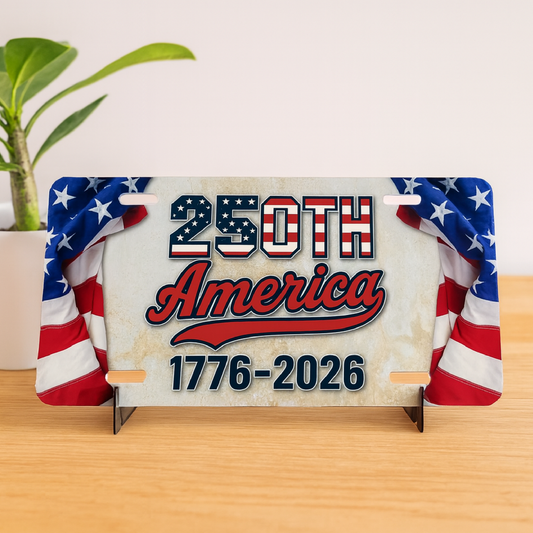 America 250th Anniversary License Plate