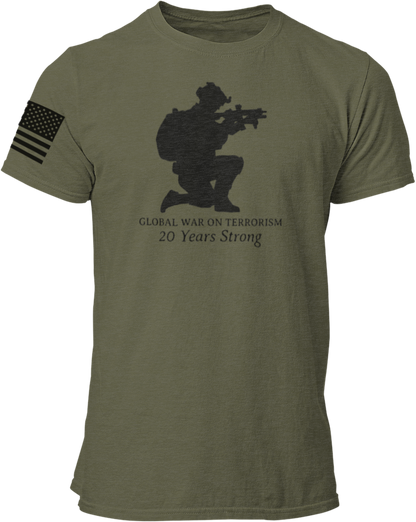 GWOT Global War On Terrorism 20 Years Strong Unisex T Shirt - Cold Dinner Club