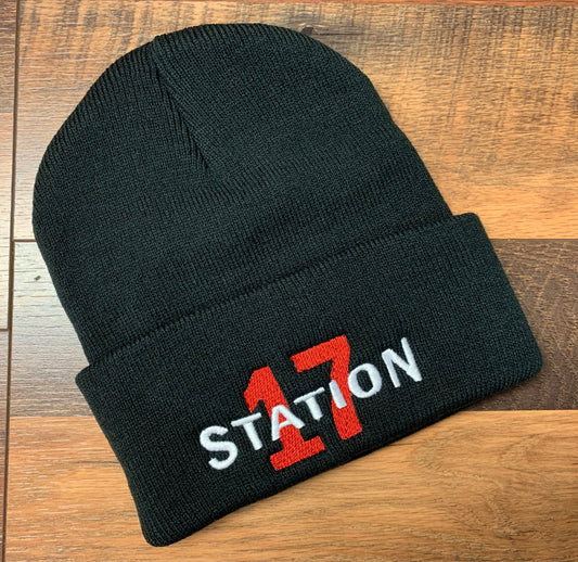 Custom Made Embroidered Fire Department Station Number Beanie Hats - Cold Dinner Club