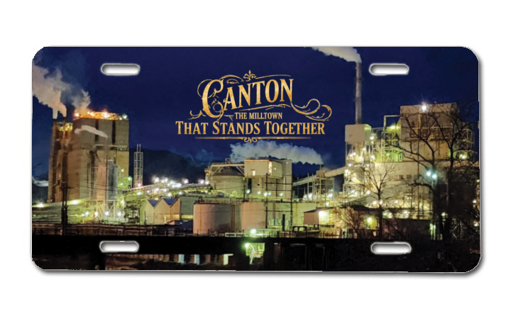 Canton The Milltown That Stands Together License Plate