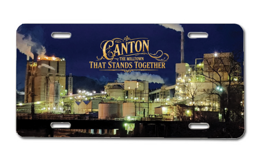 Canton The Milltown That Stands Together License Plate