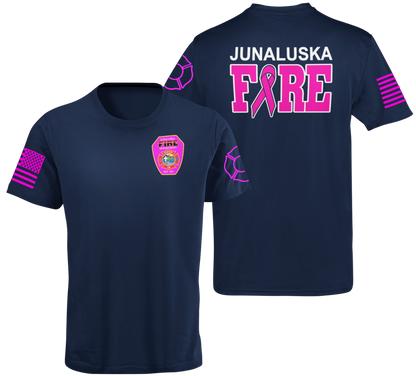 Fire Department Breast Cancer Awareness Unisex Uniform T Shirts - Cold Dinner Club