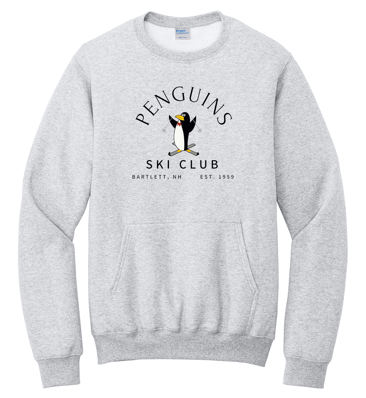 Penguins Ski Club Fleece Pocket Sweatshirt