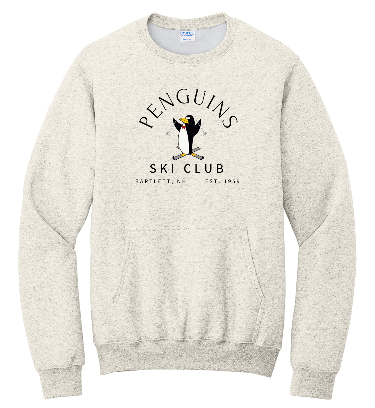 Penguins Ski Club Fleece Pocket Sweatshirt