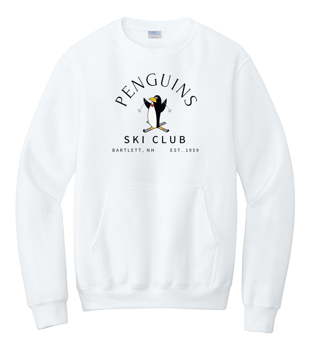 Penguins Ski Club Fleece Pocket Sweatshirt