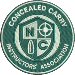 NCCCIA Embroidered Patch with NC Concealed Carry Instructors' Association Logo.