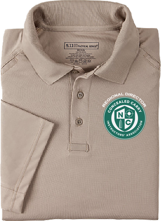 NCCCIA Embroidered Regional Director Polo Shirt with NC Concealed Carry Instructors' Association Logo