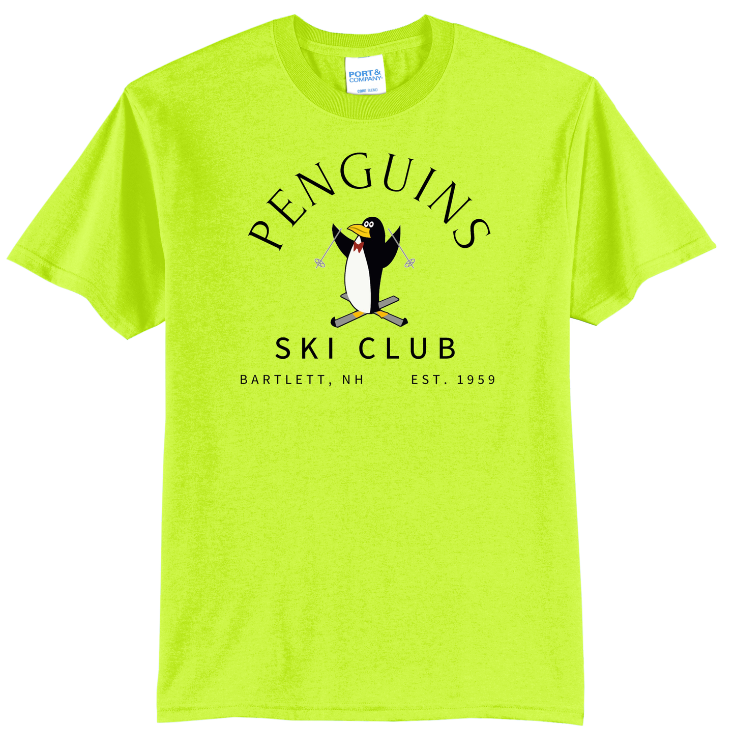 Penguins Ski Club Unisex Short Sleeve T Shirt