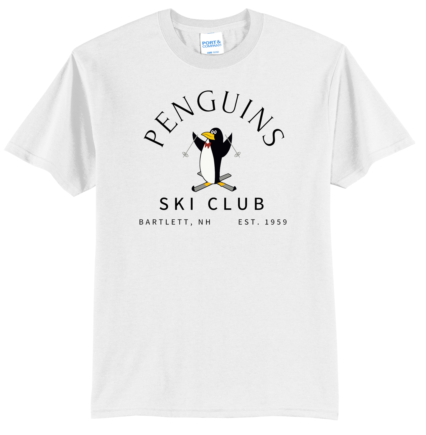 Penguins Ski Club Unisex Short Sleeve T Shirt
