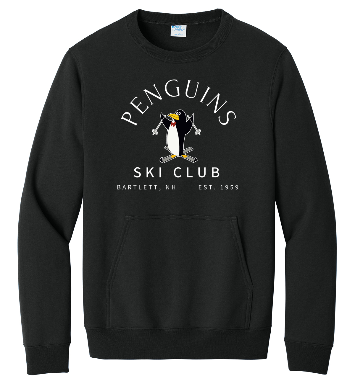 Penguins Ski Club Fleece Pocket Sweatshirt