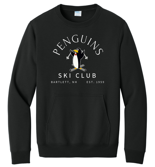 Penguins Ski Club Fleece Pocket Sweatshirt