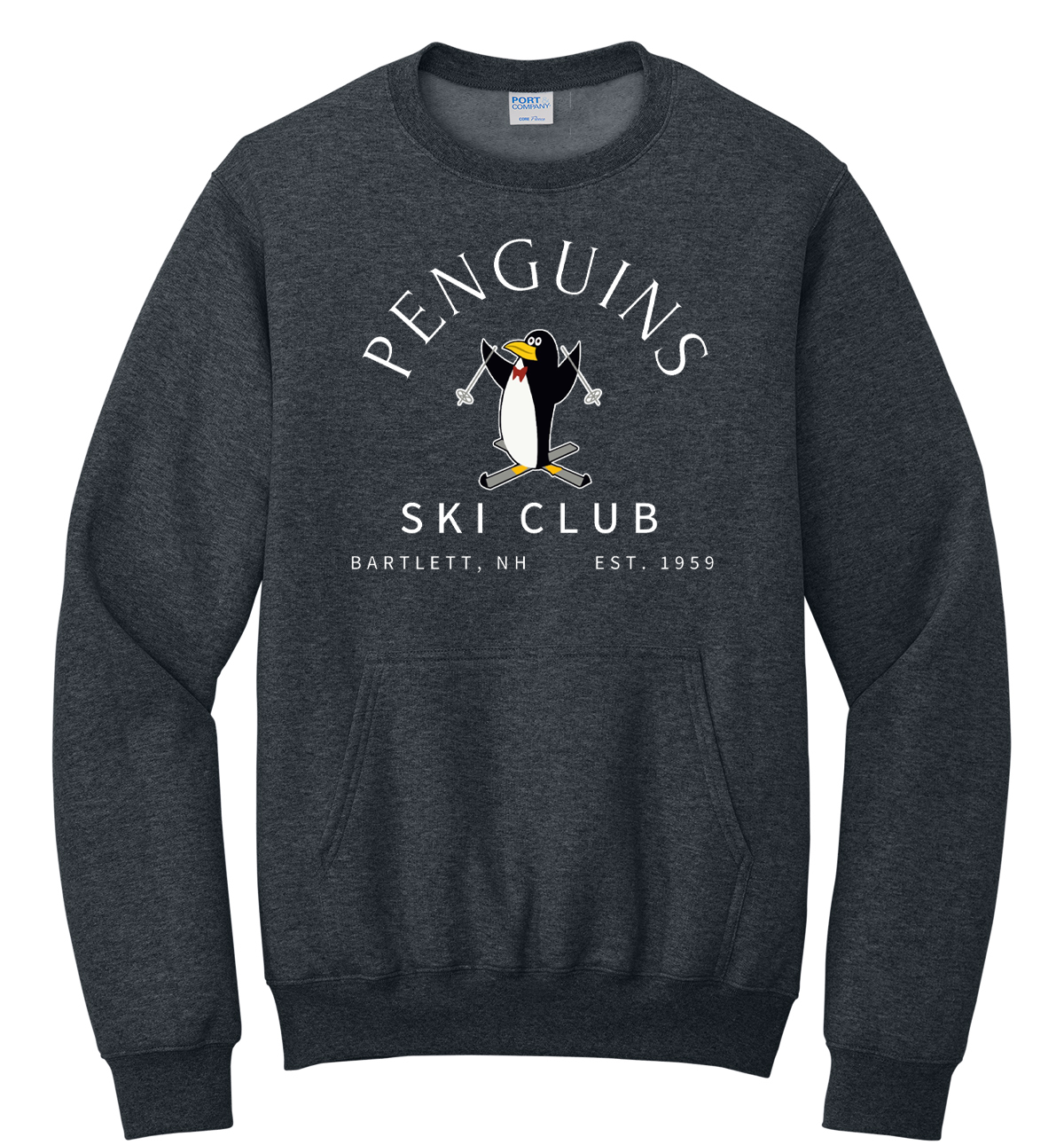 Penguins Ski Club Fleece Pocket Sweatshirt