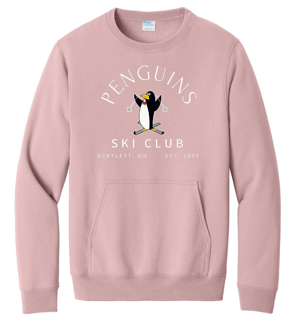 Penguins Ski Club Fleece Pocket Sweatshirt