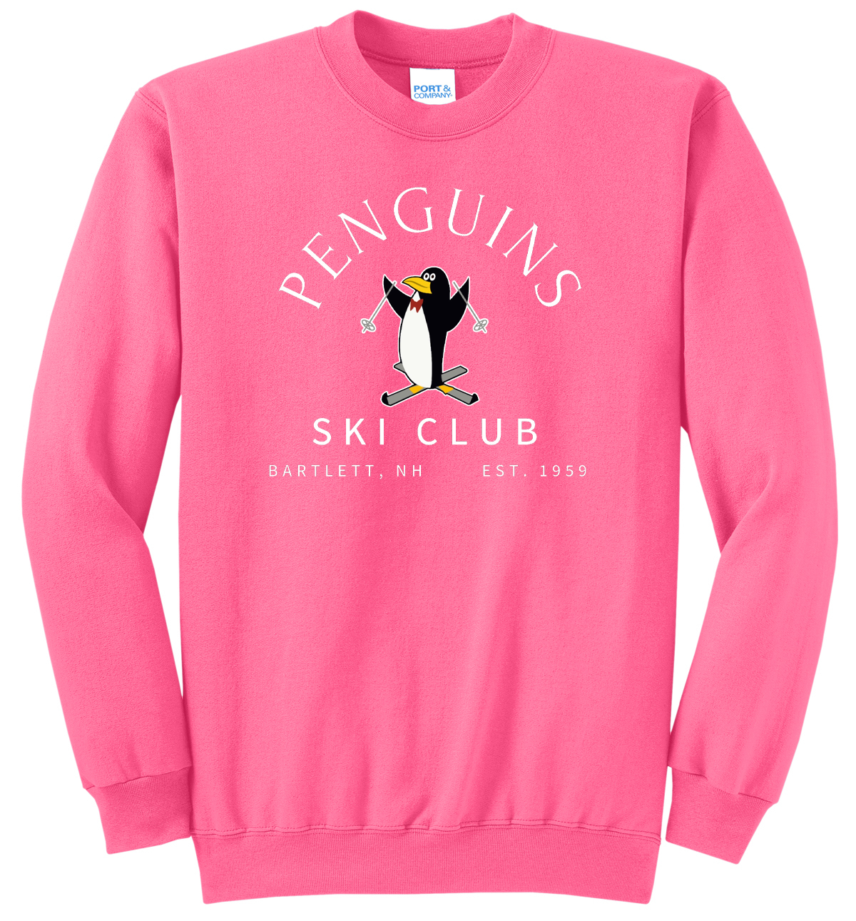 Penguins Ski Club Fleece Sweatshirt